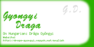 gyongyi draga business card